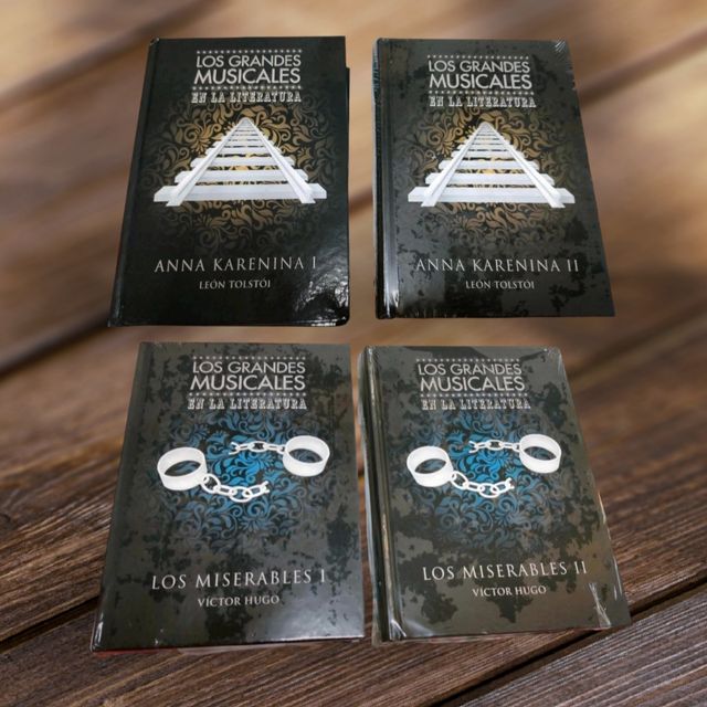 LOTE 4 LIBROS ANNA KARENINA I-II Y MISERABLES I-II