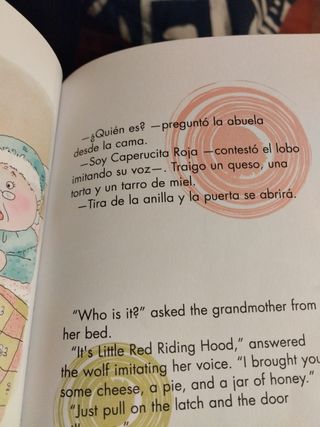 Cuento bilingüe. Caperucita roja