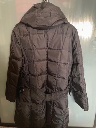 Cazadora plumas largo