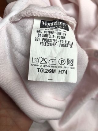 Tutina ciniglia bimba 9 mesi h 74