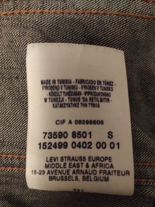 Cazadora vaquera jeans Levis 