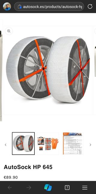 Cadena textil nieve AutoSock HP 645