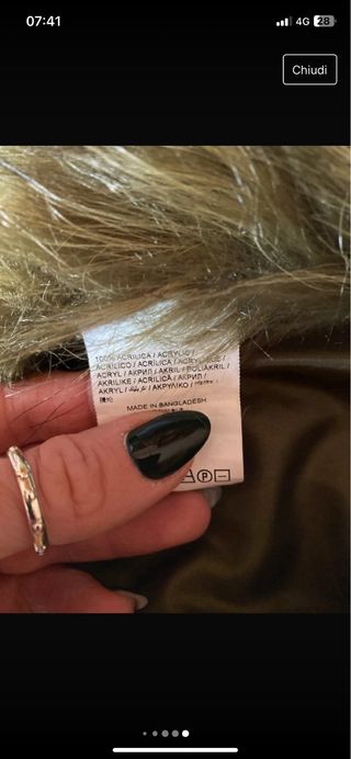 sciarpa pelliccia sintetica