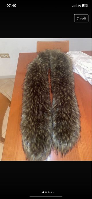 sciarpa pelliccia sintetica