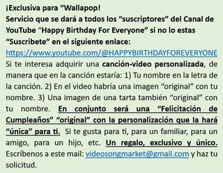Preciosos Videos Canciones de Cumpleaños Personali