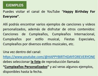 Preciosos Videos Canciones de Cumpleaños Personali