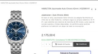 reloj HAMILTON Jazzmaster Auto Chrono 42mm 