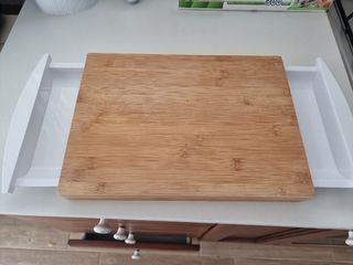 Tagliere bambù con cassetti