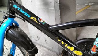 Bicicleta niño Btwin negra