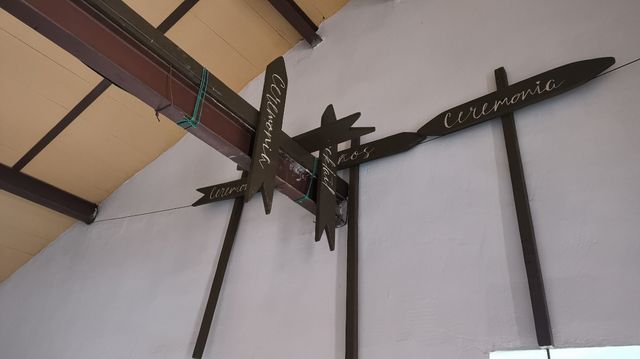 Carteles/flechas boda