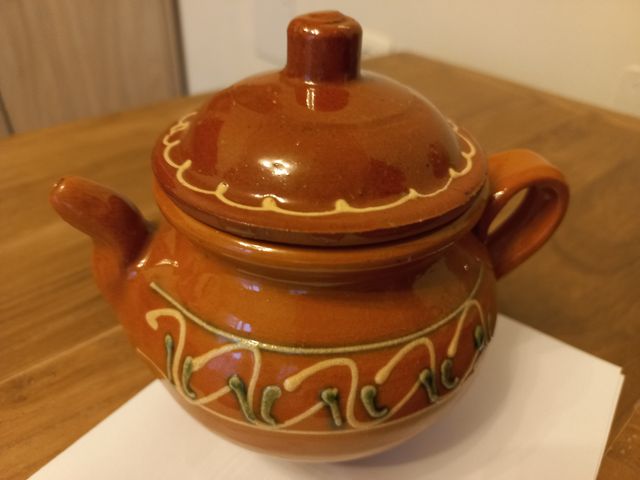 TETERA CERÁMICA ROJA