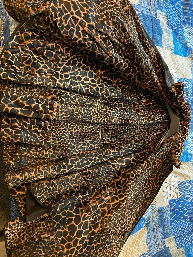 Mantella double face in vera pelle