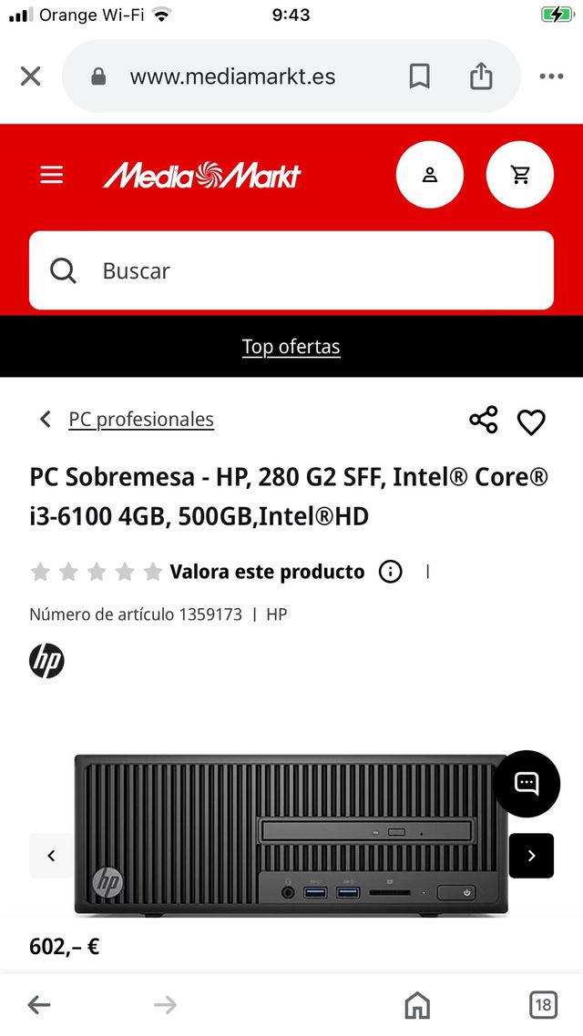 Ordenador hp nuevo