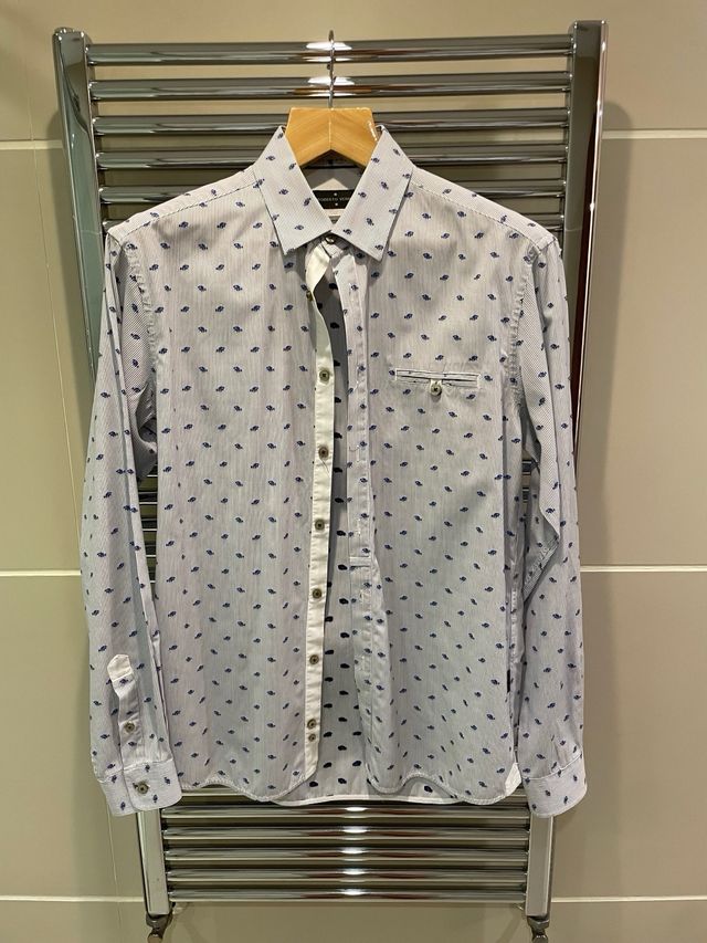 Camisa hombre Roberto Verino azul talla L
