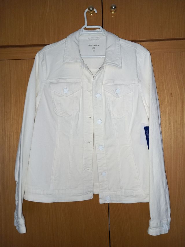 Chaqueta vaquera blanca