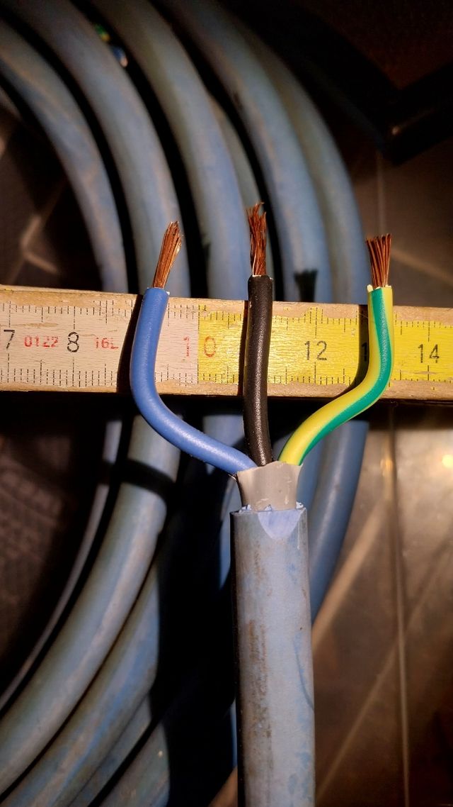 Cavo elettrico 10 mt triplo  isolamento