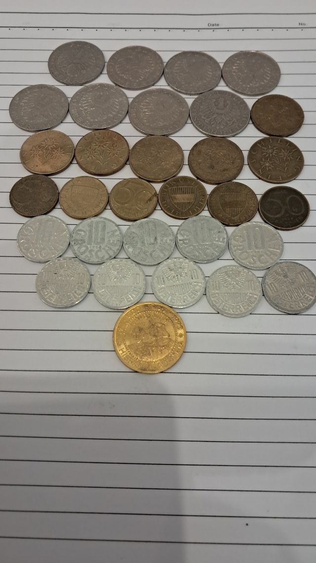 Monedas de austria.