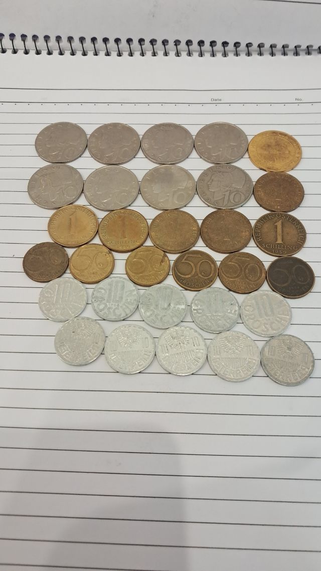 Monedas de austria.