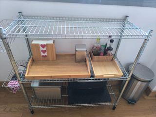 Mueble auxiliar metálico cocina