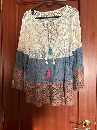 Blusa encaje varios colores