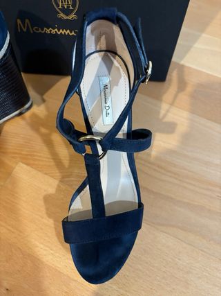 Zapato azul marino Massimo Dutti