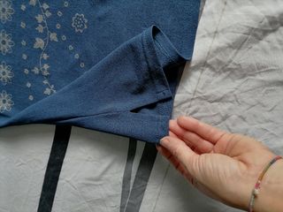 Camiseta azul marino Bershka