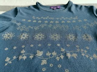 Camiseta azul marino Bershka