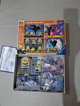 4 Puzzles Minions 100 piezas 5 años