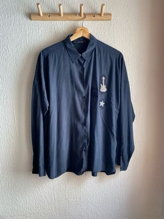 Camisa gris - zara