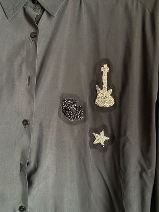 Camisa gris - zara