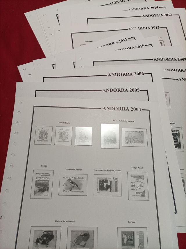 ANDORRA hojas 2004 a 2015
