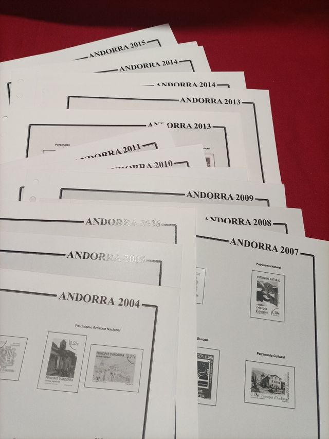 ANDORRA hojas 2004 a 2015
