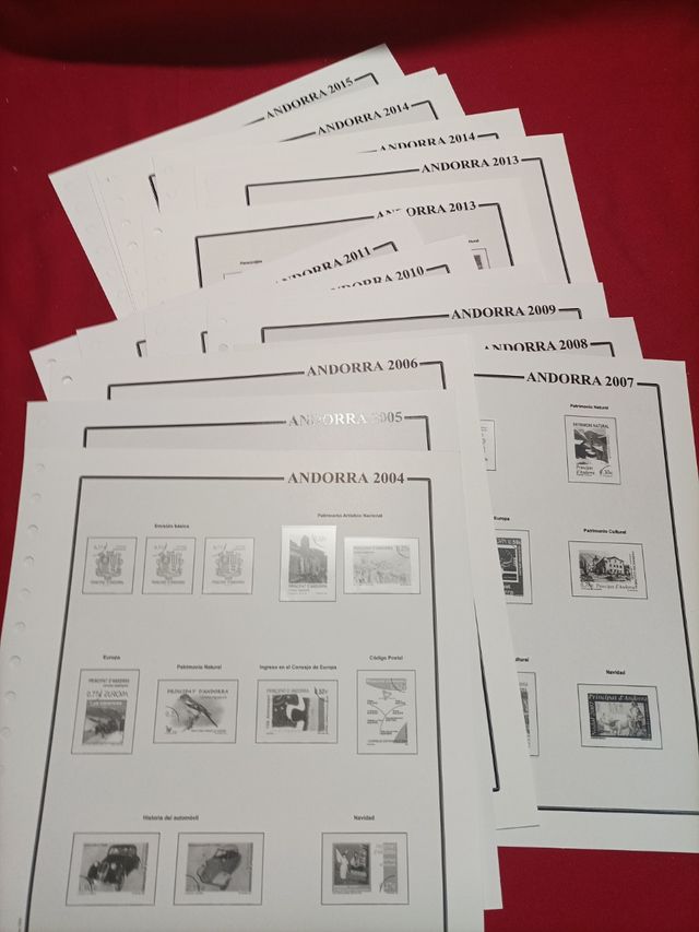 ANDORRA hojas 2004 a 2015