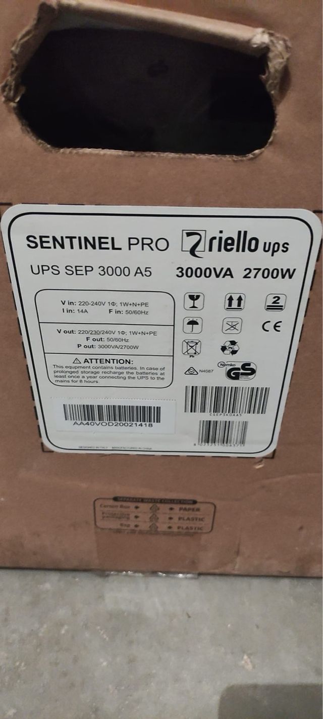 OCASION! SAI SENTINEL 3000va 2700w