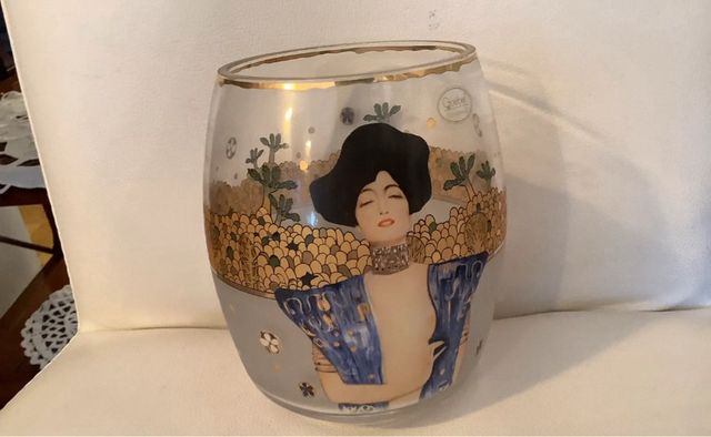 2 vasi di cristallo Gustav Klimt