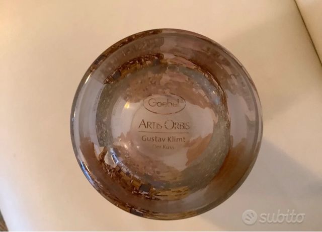 2 vasi di cristallo Gustav Klimt