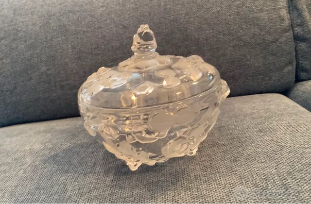 Vaso portadolci in cristallo