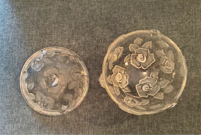 Vaso portadolci in cristallo