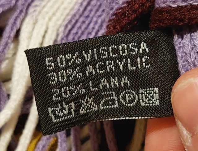 Set sciarpe 20% lana