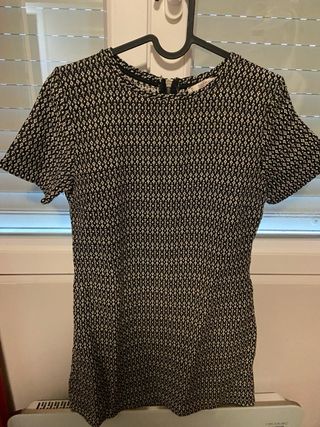 Vestido negro mujer jaspeado