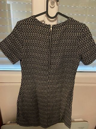 Vestido negro mujer jaspeado