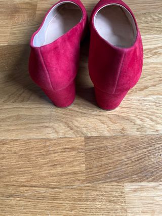 Zapatos de ante Mimao Rojos para Noche Vieja