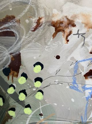 Cuadro abstracto sobre lienzo 60x80 grande