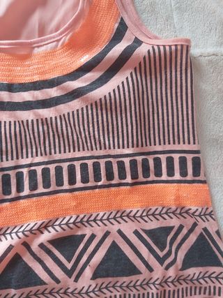 Camiseta estampada naranja