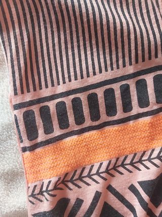 Camiseta estampada naranja