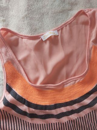 Camiseta estampada naranja