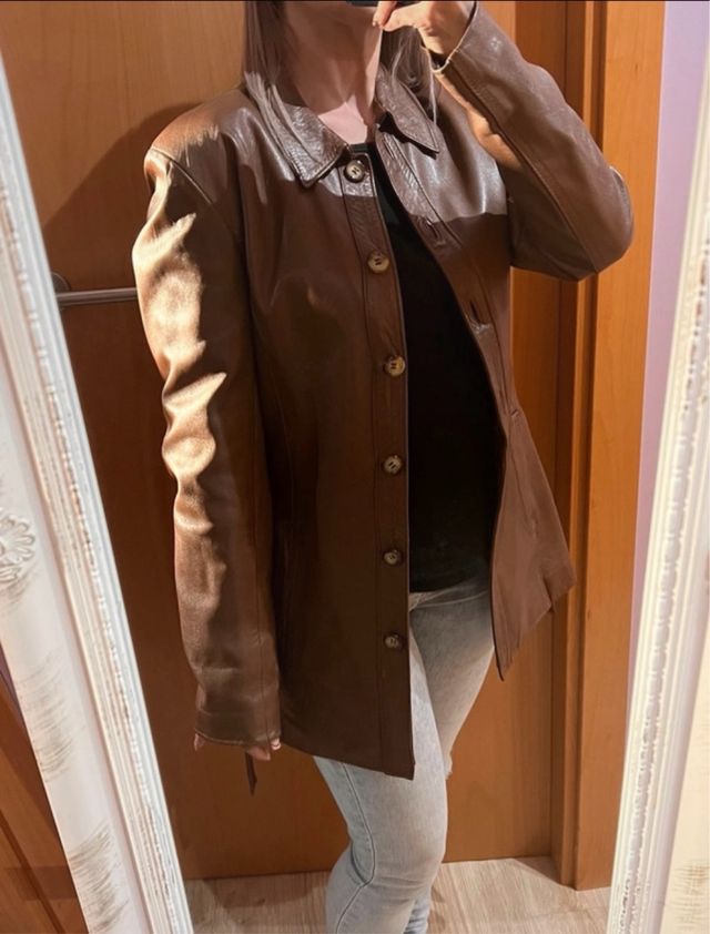 Chaqueta cuero autentico
