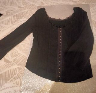 Corpiño corsé negro