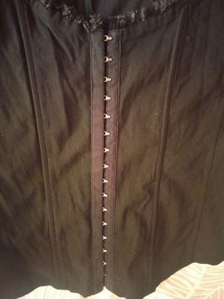 Corpiño corsé negro