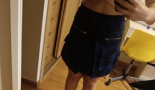 Falda mini cuadros 